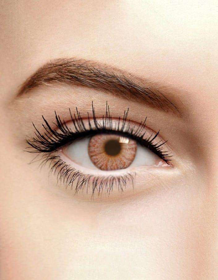 Premium Brown Eye Lenses 14.2mm for Pakistani Women