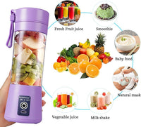 Portable Mini Blender Purple Rechargeable Smoothie Maker