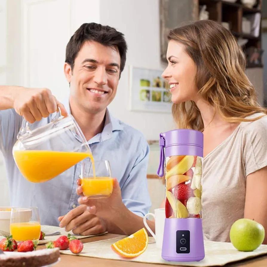 Purple Electric Juicer Blender for Fresh Juice on Go