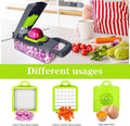 Compact Vegetable Cutter with Egg Separator & 3 Blades