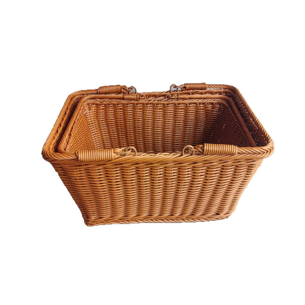 Orange Woven Kitchen Baskets for Home & Picnic Use