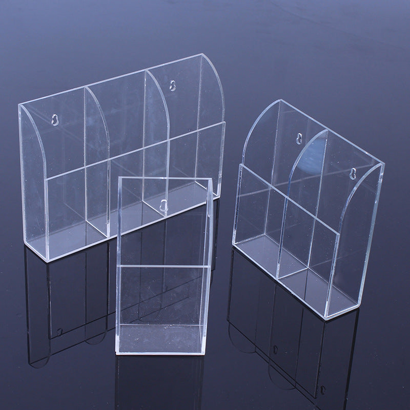 Transparent Wall-Mounted Storage Box for Home Organization